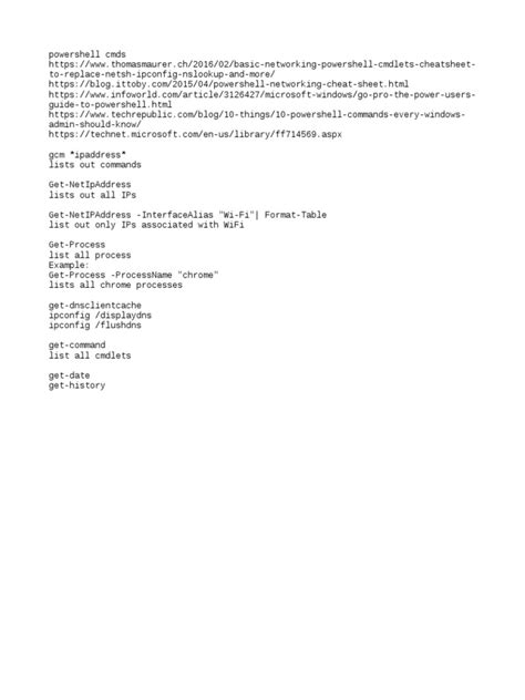 Image result for PowerShell Commands Network