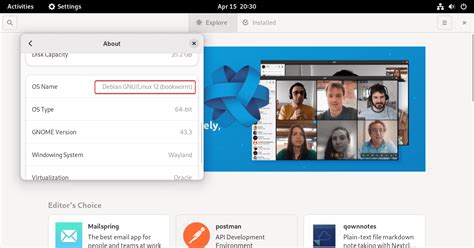 Toradh íomhá ar Oracle Linux Desktop GUI