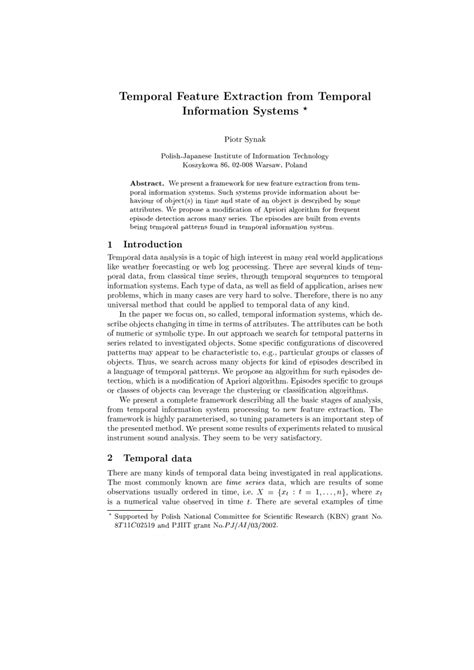 Image result for Temporal Feature Extraction