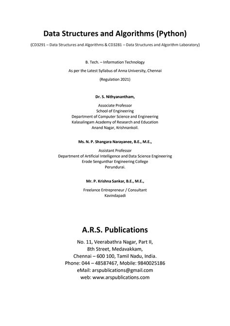 Data Structures and Algorithms with Python Springer に対する画像結果