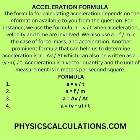 Formula For Acceleration に対する画像結果
