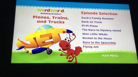 Image result for WordWorld Menu