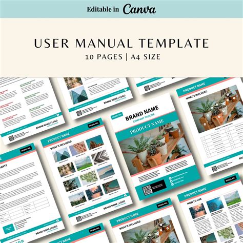 Toradh íomhá ar User Manual Design Template