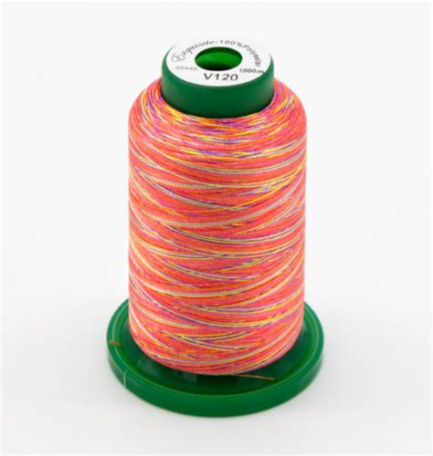 Toradh íomhá ar Brothread Multi Blue Green Variegated Machine Embroidery Thread