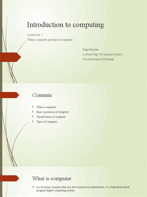 Image result for Introduction to Computing Introduction Technology PDF Module 1