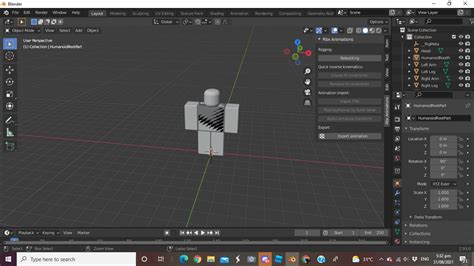 Toradh íomhá ar How to Get a Roblox Rig in Blender