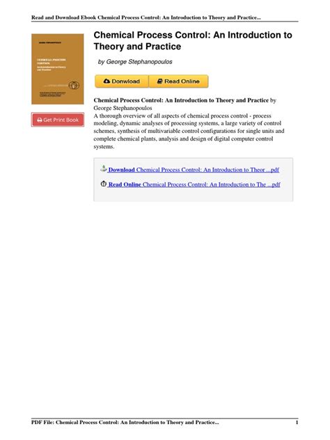 Image result for Process Control Chemical Engineering PDF