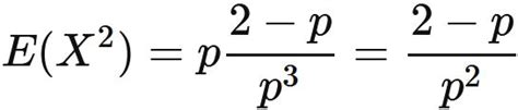 Image result for Variance in Geometric Distribution