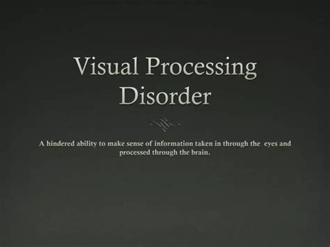 Image result for Visual Processing Disorder
