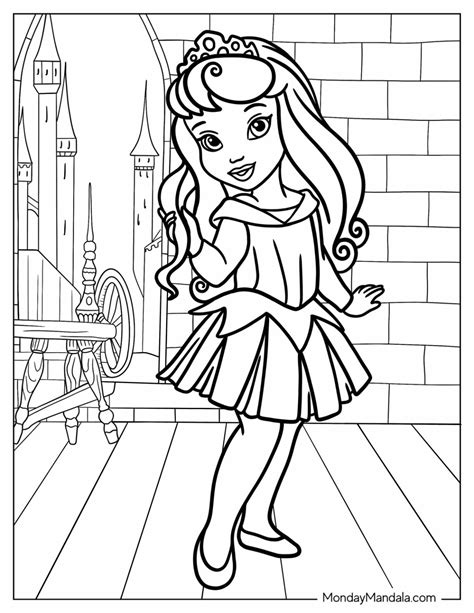 Toradh íomhá ar Princess Coloring Pages PDF