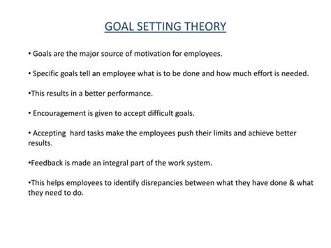 Image result for Basic Goal Setting Theory Flow Chart