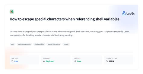 Image result for Special Characters Shell Scripting