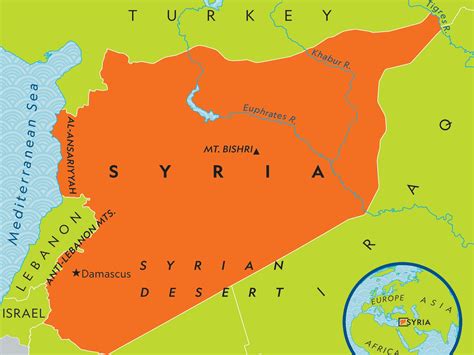 Image result for Damascus Syria On Map