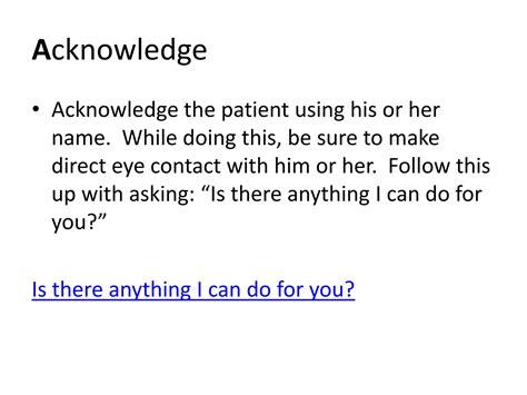 Image result for AIDET Introduction Examples