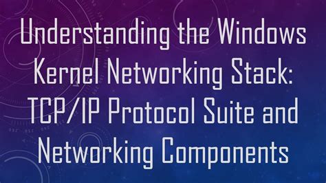 Image result for Windows OS Network Stack