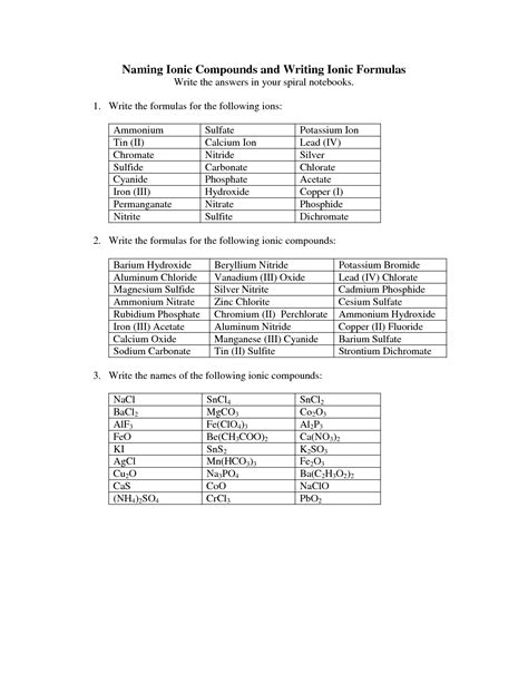 Toradh íomhá ar Compound Worksheet Answer Sheet
