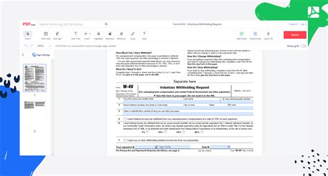 Image result for W-4V Form Example
