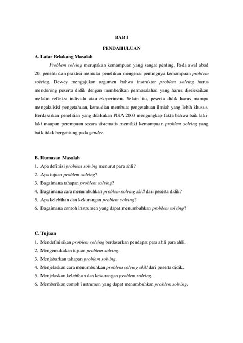 Image result for Contoh Assignment Lengkap Problem Solving