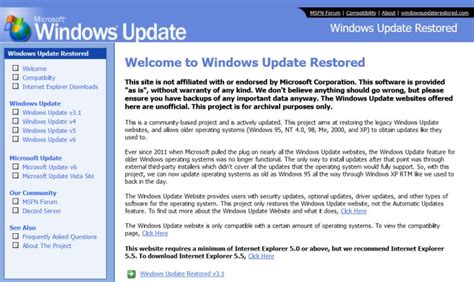 Windows Update Restored Downfall に対する画像結果