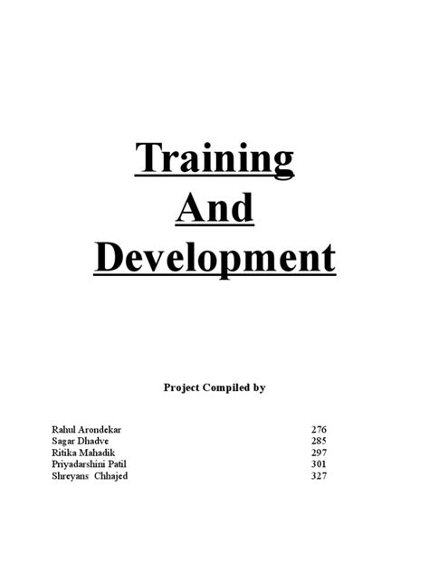 Project On Training and Development に対する画像結果