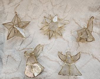 Toradh íomhá ar Capiz Shell Christmas Tree Ornament