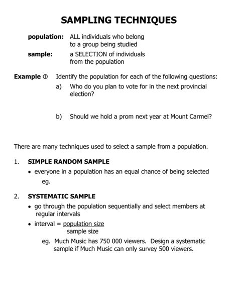 Afbeeldingsresultaten voor Example of Systematic Sampling in Research Paper