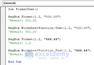 Image result for FormatPercent in VBA Function
