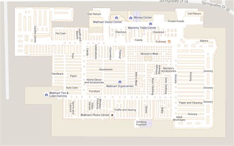 Image result for Walmart Store Layout