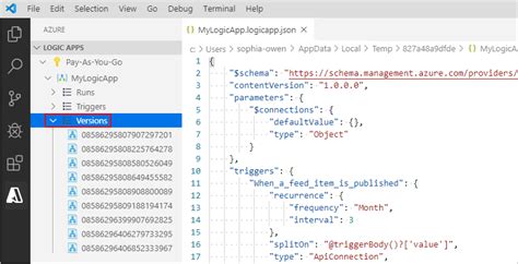 Afbeeldingsresultaten voor Logic App Workflows with Visual Studio Code