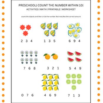 Image result for Math Sheets for Kids Counting From 0 to 10
