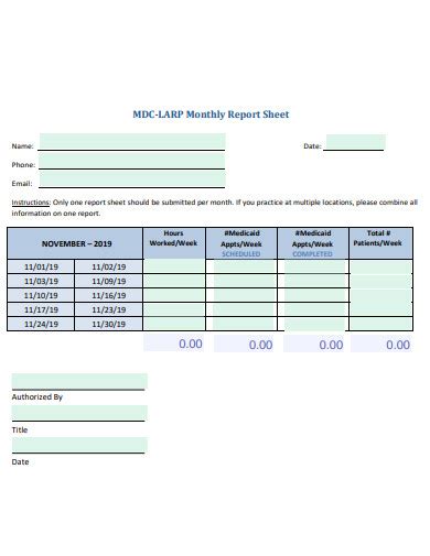 Image result for Report Sheet Format