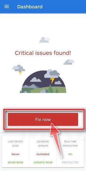 Toradh íomhá ar Android Phone Virus