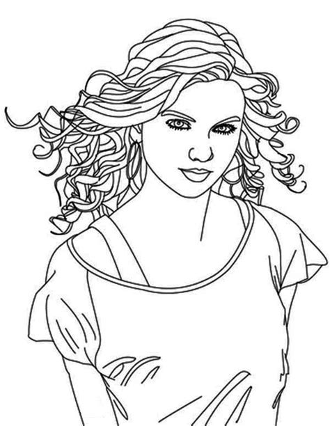 Image result for Coloring Pages Beautiful Singer