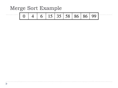 تصویر کا نتیجہ برائے 5 Pass Example of Merge Sort
