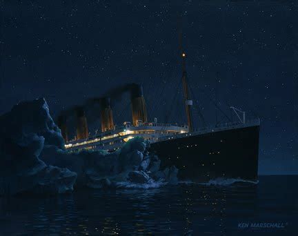 Image result for Ken Marschall Titanic Stern