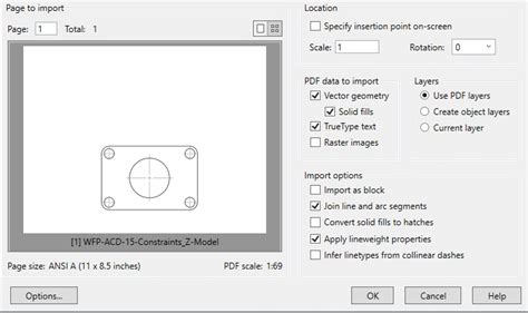 AutoCAD PDF Import Settings に対する画像結果