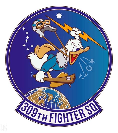 309th Fighter Squadron. US Air Force. Wild Ducks Patch. | Иллюстрации ...
