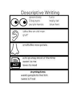 Image result for Descriptive Writing for Grade 2