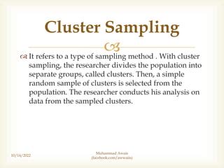 Image result for Random Cluster Sampling Method