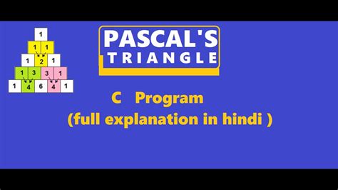 Image result for C Program for Pascal's Triangle