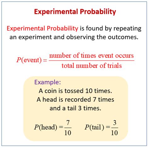 Toradh íomhá ar Experimental Probability Examples 7th Grade