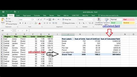 Calculated Item Excel PivotTable Button に対する画像結果