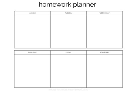 Image result for School Class Homework Planner Printable
