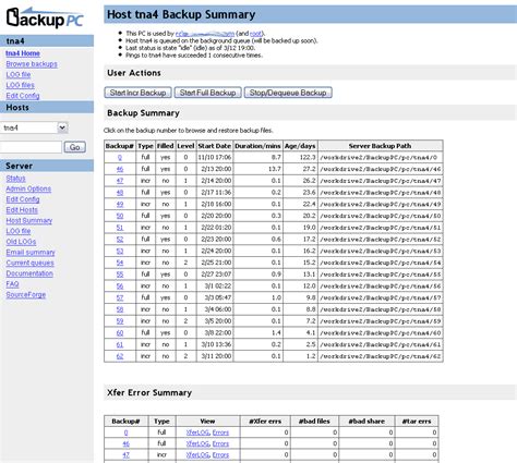Toradh íomhá ar BackupPC Icon