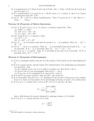 Image result for Linear Algebra Summary Sheet