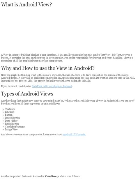 Image result for Types of View in Android Programming