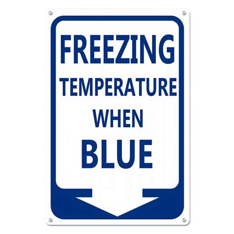 Image result for Freeze Protection Sign