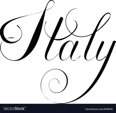 Image result for Italy in Fancy Font
