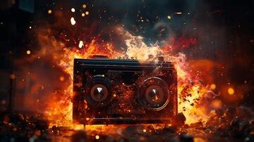 Toradh íomhá ar Exploding Radio PNG
