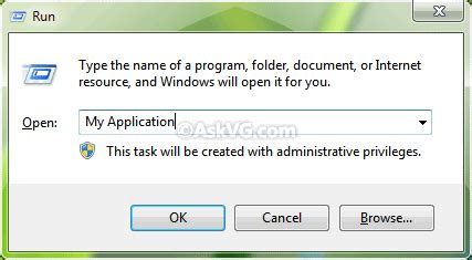 Image result for Run Application Box